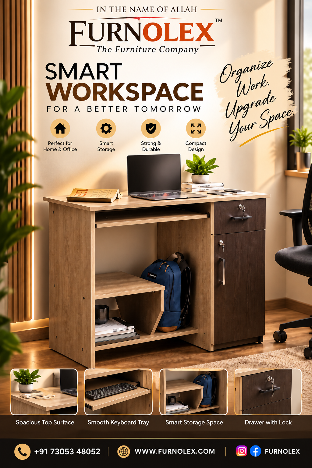 FURNOLEX Modern Office Table