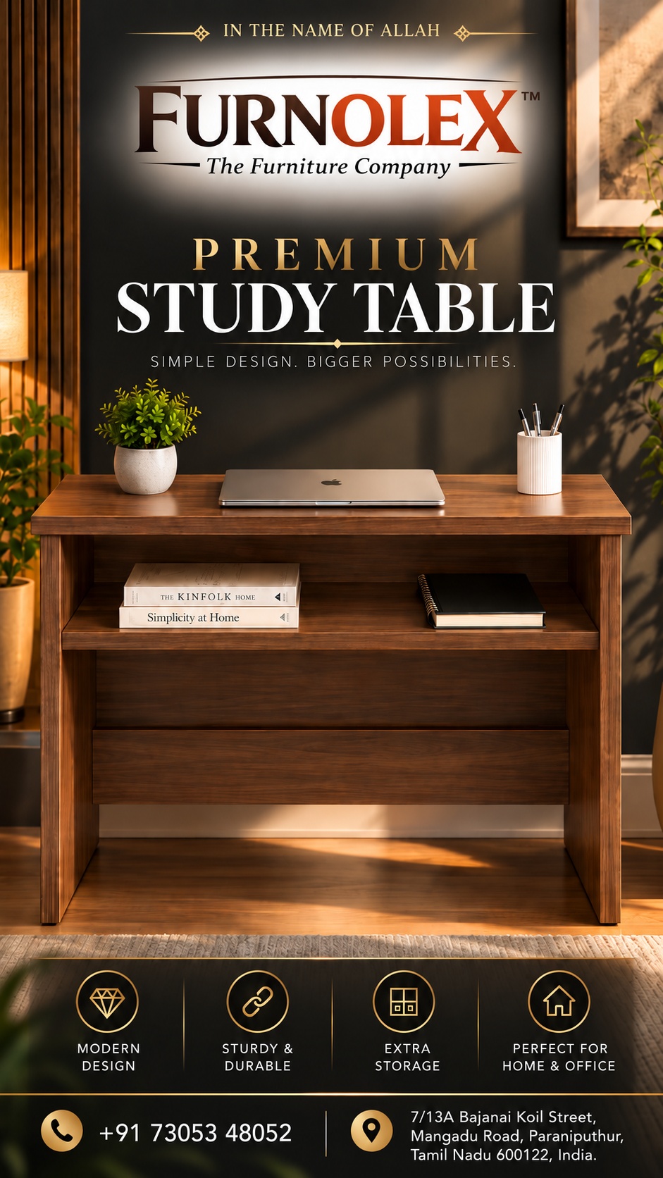 Premium Study Table – FURNOLEX